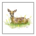 Picture of Deer in grass _GroupedProduct_Square_Mini_ _GroupedProduct_Square_Canvas_Framed_