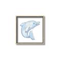 Picture of Blue Dolphin _GroupedProduct_Square_Mini_ _GroupedProduct_Square_Canvas_Framed_