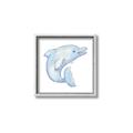Picture of Blue Dolphin _GroupedProduct_Square_Mini_ _GroupedProduct_Square_Canvas_Framed_