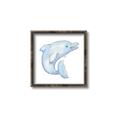 Picture of Blue Dolphin _GroupedProduct_Square_Mini_ _GroupedProduct_Square_Canvas_Framed_