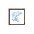 Picture of Blue Dolphin _GroupedProduct_Square_Mini_ _GroupedProduct_Square_Canvas_Framed_