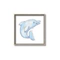 Picture of Blue Dolphin _GroupedProduct_Square_Mini_ _GroupedProduct_Square_Canvas_Framed_