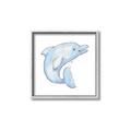 Picture of Blue Dolphin _GroupedProduct_Square_Mini_ _GroupedProduct_Square_Canvas_Framed_