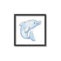 Picture of Blue Dolphin _GroupedProduct_Square_Mini_ _GroupedProduct_Square_Canvas_Framed_