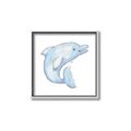 Picture of Blue Dolphin _GroupedProduct_Square_Mini_ _GroupedProduct_Square_Canvas_Framed_
