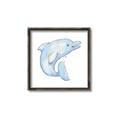 Picture of Blue Dolphin _GroupedProduct_Square_Mini_ _GroupedProduct_Square_Canvas_Framed_
