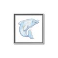 Picture of Blue Dolphin _GroupedProduct_Square_Mini_ _GroupedProduct_Square_Canvas_Framed_