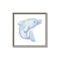 Picture of Blue Dolphin _GroupedProduct_Square_Mini_ _GroupedProduct_Square_Canvas_Framed_