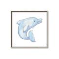 Picture of Blue Dolphin _GroupedProduct_Square_Mini_ _GroupedProduct_Square_Canvas_Framed_