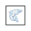Picture of Blue Dolphin _GroupedProduct_Square_Mini_ _GroupedProduct_Square_Canvas_Framed_