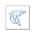Picture of Blue Dolphin _GroupedProduct_Square_Mini_ _GroupedProduct_Square_Canvas_Framed_