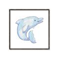 Picture of Blue Dolphin _GroupedProduct_Square_Mini_ _GroupedProduct_Square_Canvas_Framed_