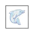 Picture of Blue Dolphin _GroupedProduct_Square_Mini_ _GroupedProduct_Square_Canvas_Framed_