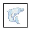 Picture of Blue Dolphin _GroupedProduct_Square_Mini_ _GroupedProduct_Square_Canvas_Framed_