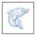 Picture of Blue Dolphin _GroupedProduct_Square_Mini_ _GroupedProduct_Square_Canvas_Framed_