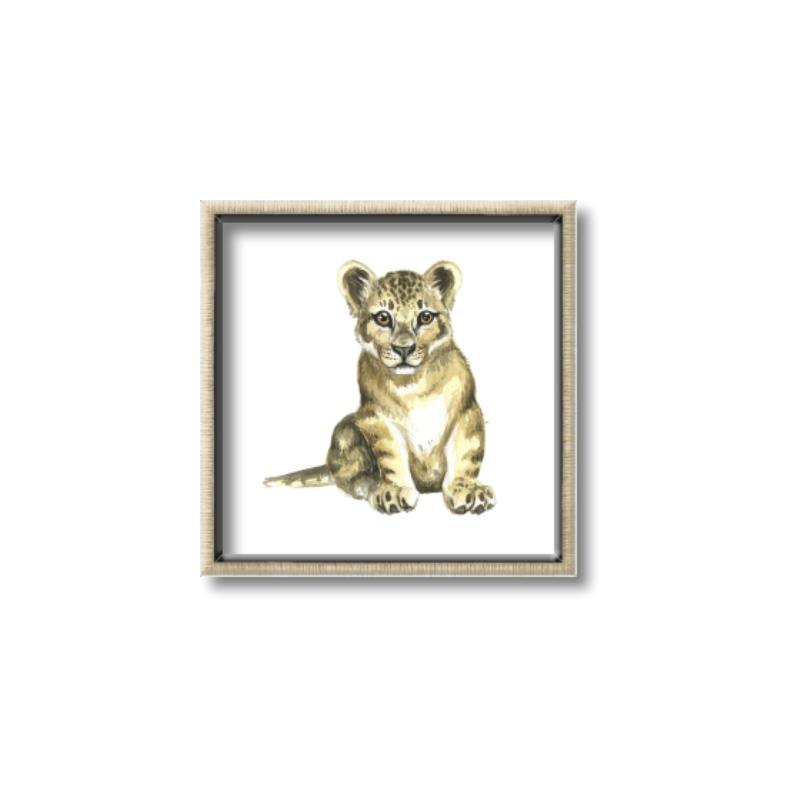 Picture of Little Lion _GroupedProduct_Square_Mini_ _GroupedProduct_Square_Canvas_Framed_