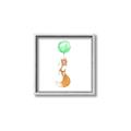 Picture of Balloon Fox _GroupedProduct_Square_Mini_ _GroupedProduct_Square_Canvas_Framed_