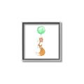 Picture of Balloon Fox _GroupedProduct_Square_Mini_ _GroupedProduct_Square_Canvas_Framed_