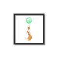 Picture of Balloon Fox _GroupedProduct_Square_Mini_ _GroupedProduct_Square_Canvas_Framed_