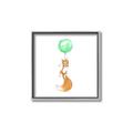 Picture of Balloon Fox _GroupedProduct_Square_Mini_ _GroupedProduct_Square_Canvas_Framed_