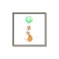 Picture of Balloon Fox _GroupedProduct_Square_Mini_ _GroupedProduct_Square_Canvas_Framed_