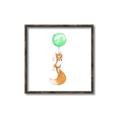 Picture of Balloon Fox _GroupedProduct_Square_Mini_ _GroupedProduct_Square_Canvas_Framed_