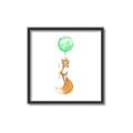 Picture of Balloon Fox _GroupedProduct_Square_Mini_ _GroupedProduct_Square_Canvas_Framed_