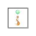 Picture of Balloon Fox _GroupedProduct_Square_Mini_ _GroupedProduct_Square_Canvas_Framed_