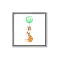Picture of Balloon Fox _GroupedProduct_Square_Mini_ _GroupedProduct_Square_Canvas_Framed_