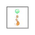 Picture of Balloon Fox _GroupedProduct_Square_Mini_ _GroupedProduct_Square_Canvas_Framed_