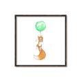 Picture of Balloon Fox _GroupedProduct_Square_Mini_ _GroupedProduct_Square_Canvas_Framed_