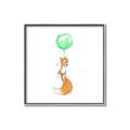 Picture of Balloon Fox _GroupedProduct_Square_Mini_ _GroupedProduct_Square_Canvas_Framed_