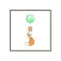 Picture of Balloon Fox _GroupedProduct_Square_Mini_ _GroupedProduct_Square_Canvas_Framed_