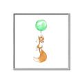 Picture of Balloon Fox _GroupedProduct_Square_Mini_ _GroupedProduct_Square_Canvas_Framed_