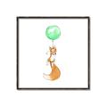 Picture of Balloon Fox _GroupedProduct_Square_Mini_ _GroupedProduct_Square_Canvas_Framed_