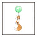 Picture of Balloon Fox _GroupedProduct_Square_Mini_ _GroupedProduct_Square_Canvas_Framed_