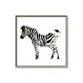 Picture of Little Zebra _GroupedProduct_Square_Mini_ _GroupedProduct_Square_Canvas_Framed_