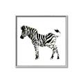 Picture of Little Zebra _GroupedProduct_Square_Mini_ _GroupedProduct_Square_Canvas_Framed_