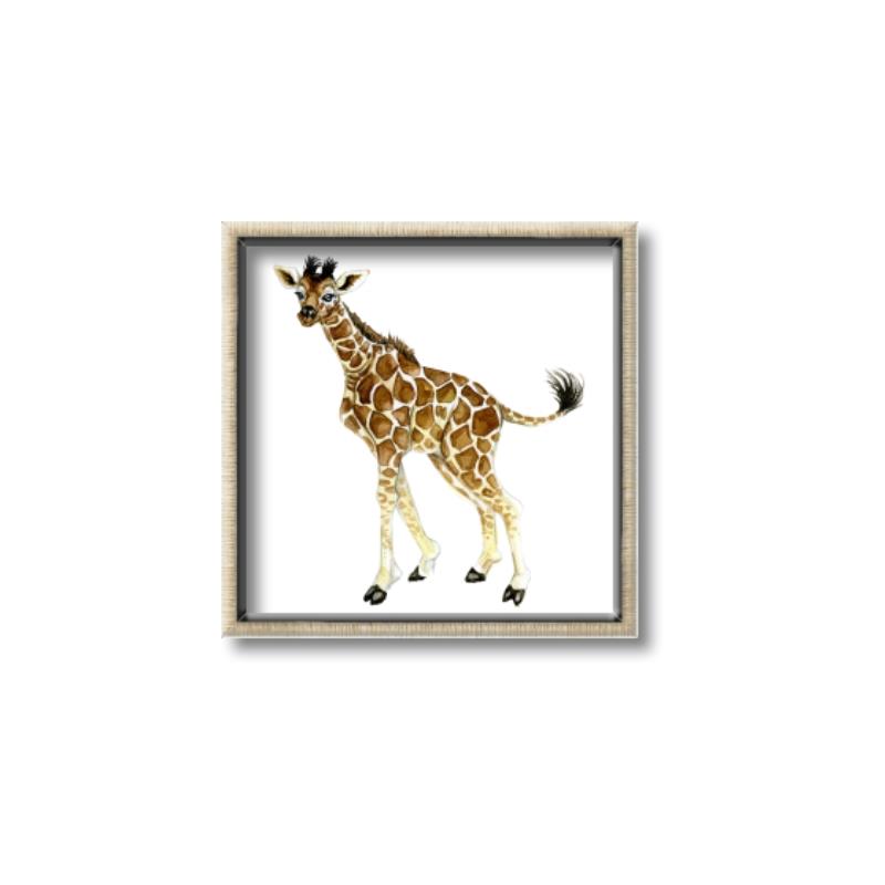 Picture of Little Giraffe _GroupedProduct_Square_Mini_ _GroupedProduct_Square_Canvas_Framed_