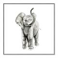 Picture of Little Elephant _GroupedProduct_Square_Mini_ _GroupedProduct_Square_Canvas_Framed_