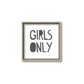 Picture of Girls Only _GroupedProduct_Square_Mini_ _GroupedProduct_Square_Canvas_Framed_