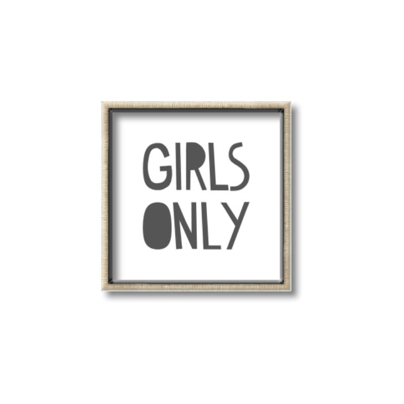 Picture of Girls Only _GroupedProduct_Square_Mini_ _GroupedProduct_Square_Canvas_Framed_