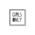 Picture of Girls Only _GroupedProduct_Square_Mini_ _GroupedProduct_Square_Canvas_Framed_