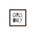 Picture of Girls Only _GroupedProduct_Square_Mini_ _GroupedProduct_Square_Canvas_Framed_
