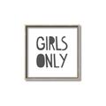 Picture of Girls Only _GroupedProduct_Square_Mini_ _GroupedProduct_Square_Canvas_Framed_