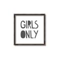 Picture of Girls Only _GroupedProduct_Square_Mini_ _GroupedProduct_Square_Canvas_Framed_