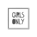 Picture of Girls Only _GroupedProduct_Square_Mini_ _GroupedProduct_Square_Canvas_Framed_