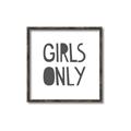 Picture of Girls Only _GroupedProduct_Square_Mini_ _GroupedProduct_Square_Canvas_Framed_