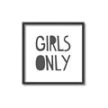 Picture of Girls Only _GroupedProduct_Square_Mini_ _GroupedProduct_Square_Canvas_Framed_