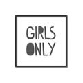 Picture of Girls Only _GroupedProduct_Square_Mini_ _GroupedProduct_Square_Canvas_Framed_